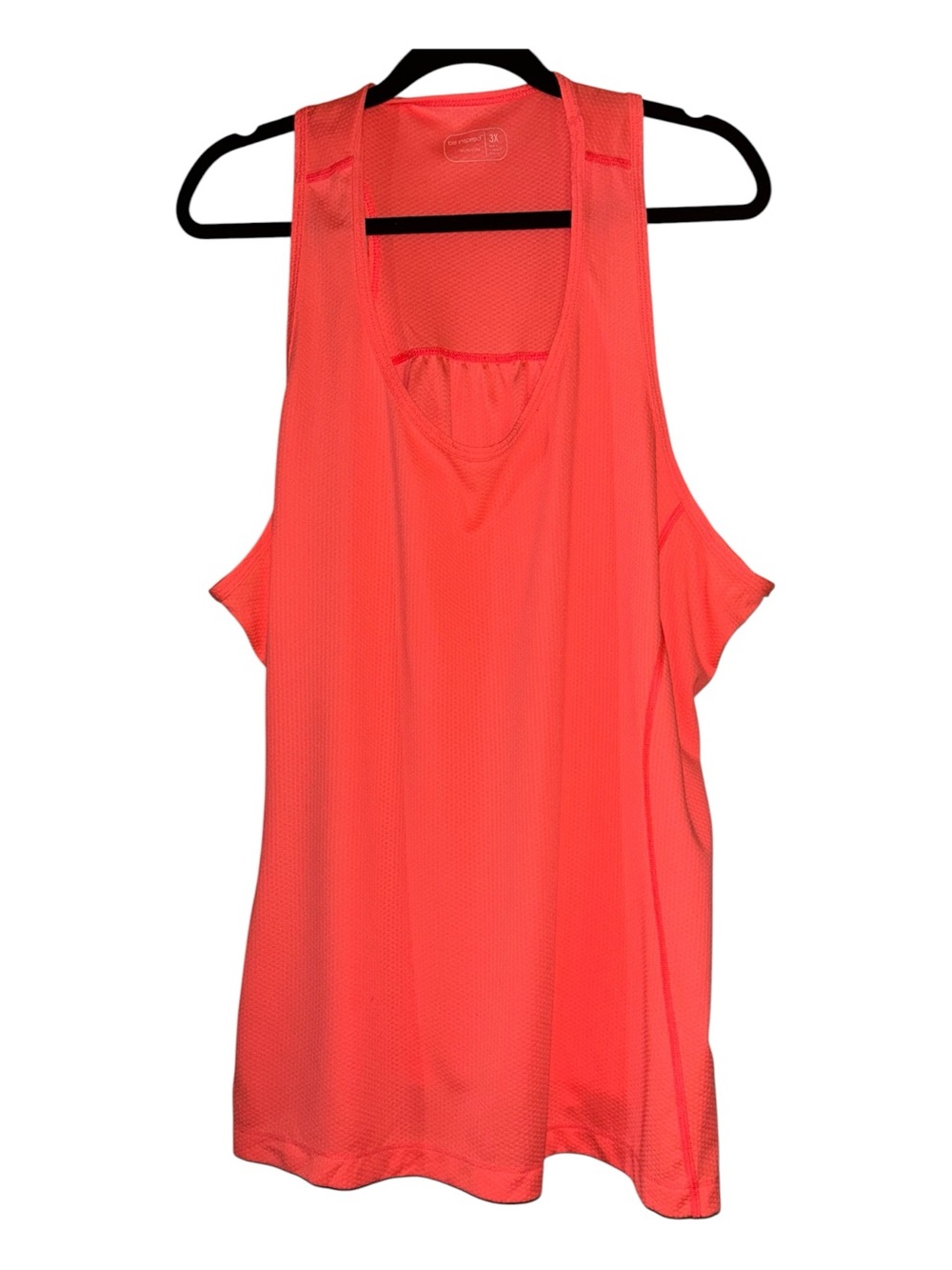 be inspired Coral Mesh Racerback Tank